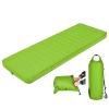 BestComfort Sleeping Pad for Camping with 2-in-1 Air Pump Sack Carry Bag, 4inch Inflatable Camping Mattress for Backpacking Hiking Car Traveling, Waterproof Ultralight Camping Sleeping Mat, Green view 1