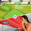 BestComfort Sleeping Pad for Camping with 2-in-1 Air Pump Sack Carry Bag, 4inch Inflatable Camping Mattress for Backpacking Hiking Car Traveling, Waterproof Ultralight Camping Sleeping Mat, Green view 3