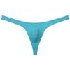 Botmois Sexy Men's Elastic Thong Spandex Bikini T-Back Skin Friendly Underwear Soft & Smooth Bulge Pouch G-string Tangas Light Blue XL view 1