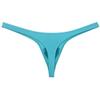 Botmois Sexy Men's Elastic Thong Spandex Bikini T-Back Skin Friendly Underwear Soft & Smooth Bulge Pouch G-string Tangas Light Blue XL view 3