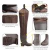 GREENWATER Hip Waders for Men Women with Boots Waterproof,2-Ply PVC/Nylon Adult Bootfoot Hip Waders with Cleated for Fishing & Hunting (Brown, M11/W13) view 2
