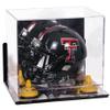 Better Display Cases Acrylic Mini - Miniature Football Helmet (not Full Size) Display Case with Mirror Case, Yellow Risers , Wall Mount and Mirror Base (V45/A003) view 1