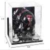 Better Display Cases Acrylic Mini - Miniature Football Helmet (not Full Size) Display Case with Mirror Case, White Risers , Wall Mount and Mirror Base (V45/A003) view 3