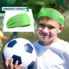 12 Pieces 16 Inch Wicking Elastic Athletic Sweatband Headbands - Soft Hairbands for Sports, Toddlers, Boys and Girls (Dark Colors) view 4