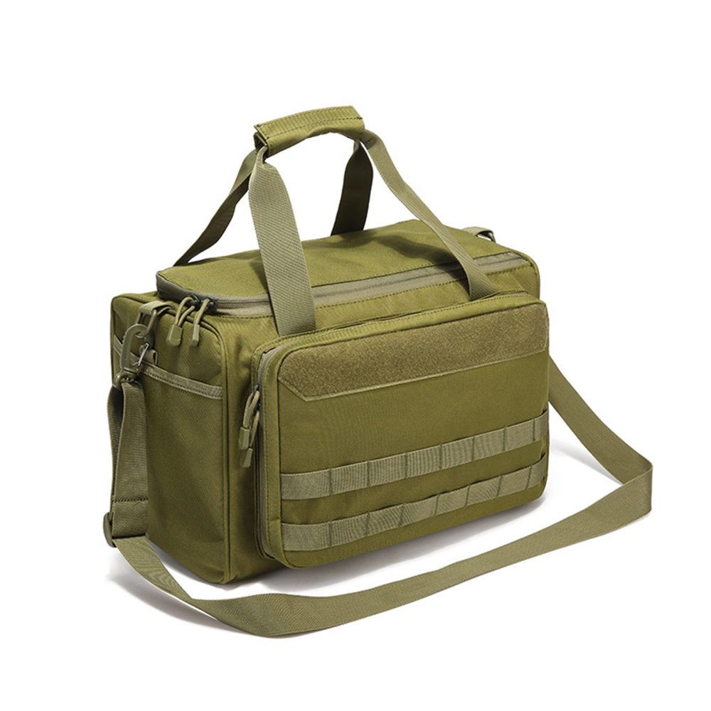 ELQ Tactical Training Bag Molle System Hunting Accessory 600D Waterproof Gun Shooting Range Pouch for Hunting Shooting Range Camping/Army Green