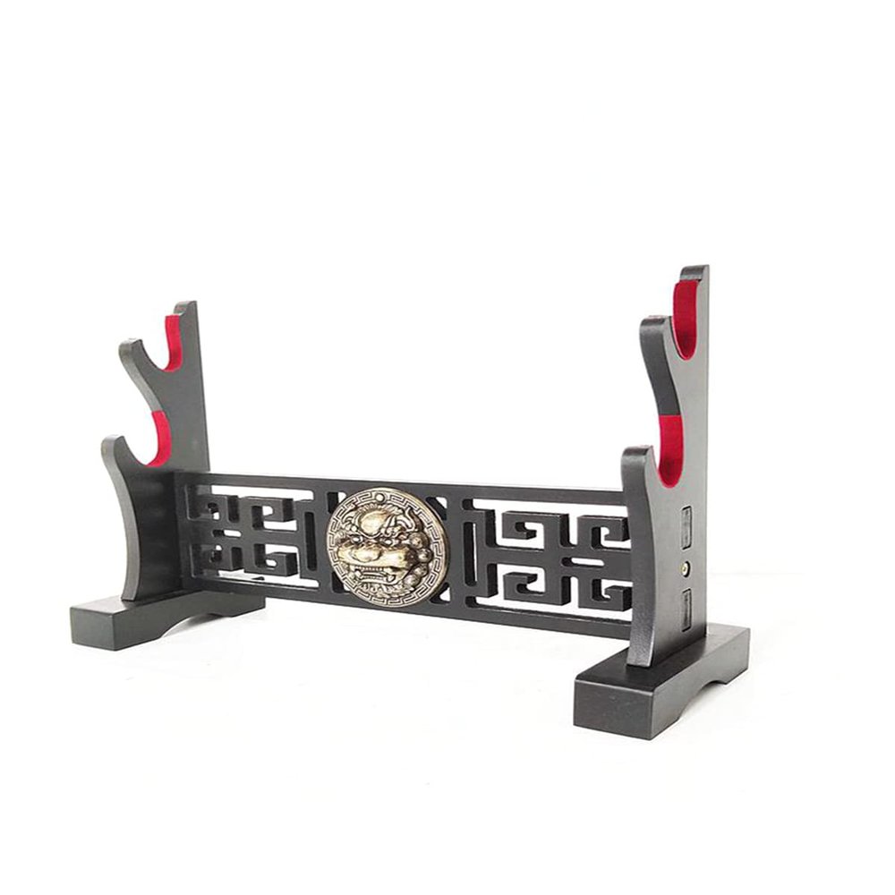 GOONSDS Sword Stand Weapon Display Stand Katana Genji Japanese Samurai Sword Blade Medieval Holder Slayer Weapon,2 Tier