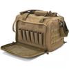 ELQ Tactical Gun Range Bag Pistol Shooting Duffle Bag Handguns Magazine Ammo Gear Accessories Pouch for Hunting Shooting Range Sport/tan view 1