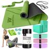 Yoga Starter Kit 12 in 1 - Mat, Blocks, Foam Roller, 4 Resistance Bands With Strap, 2 Peanut Massage Balls for Women & Men, Beginners view 1