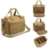 ELQ Tactical Training Bag Molle System Hunting Accessory 600D Waterproof Gun Shooting Range Pouch for Hunting Shooting Range Camping/tan view 2