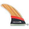 Abahub 9'' SUP Single Center Fin with 1 Cross Screw, Fiberglass+Teak Veneer 9 inch SUP Replacement Fins for Surfboard, Stand-up Paddle Board, Longboard, Fiberglass with Teak Veneer view 1
