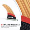 Abahub 9'' SUP Single Center Fin with 1 Cross Screw, Fiberglass+Teak Veneer 9 inch SUP Replacement Fins for Surfboard, Stand-up Paddle Board, Longboard, Fiberglass with Teak Veneer view 3