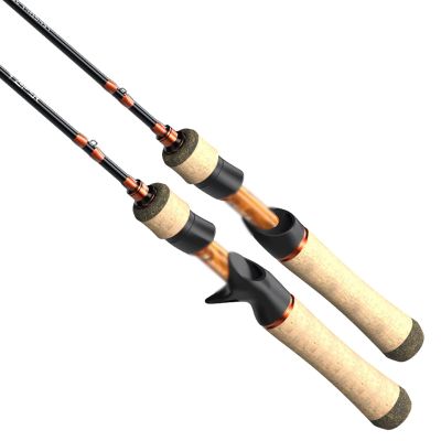 Feilx Fishing Rod,Bait System Spinning Casting Fishing Rod Carbon Fiber 2 Pieces 1.53-1.8m 1-8g for Fishing