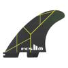 FCS 2 KA PC Tri-Fin Set Black-Acid L view 1