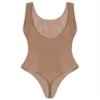 Loloda Women's One Piece Glossy Bodysuit High Cut Swimsuit Bikini Thongs Gym Yoga Sports Leotard Coffee Medium view 3