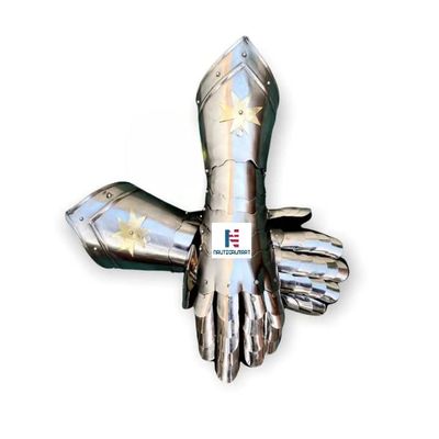 Medieval Knight Gauntlets Armour Fully Functional Finger Armor Cosplay LARP