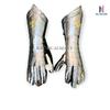 Medieval Knight Gauntlets Armour Fully Functional Finger Armor Cosplay LARP view 2