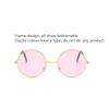 AISIBO Pink Round Hippie Glasses, Round Sunglasses Hippie and Sunglasses Glasses, Pink 60's Style Hipster Circle Sunglasses (Pink) view 2