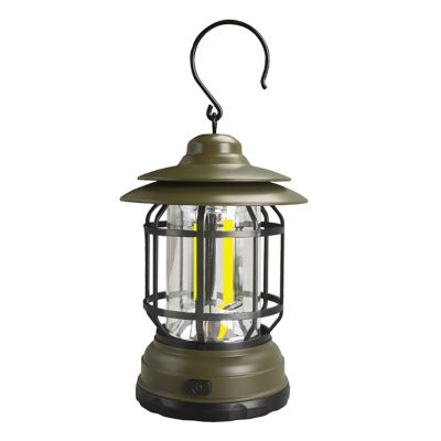 WHYUNM26 Outdoor Camping Lantern Retro Campsite Light Portable USB Charging LED Emergency Lamp Vintage Hanging Lantern for Garden Yard Camping,Green