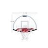 Wall-mountedBasketball+Rim Kids Basketball Hoop Set 45.7X33 Cm Indoor Basketball Hoop with 1 Ball and Pump,Mini Basketball Rim-Boys Girls and Adults Suitable for Indoor and Outdoor backboards view 2