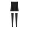 YiZYiF Women's Oil Shiny Smooth Pencil Mini Skirts Silky Stretchy Slim Stockings Bodycon Skirts Set Black Large view 4