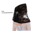 Froiny Chapel Spanish Style Lace Mantilla Women Short Shawl Triangle Scarf Traditional Catholic Head Cover Black 80x58cm view 2