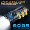2026 New 5800 Lumen Bike Light,6 LED High Brightness Bicycle Light,Rechargeable 10 Mode Headlight Taillight, 360Rotatable Brackt,Aluminum Waterproof Light,Runtime 48+ hrs,Shockproof for Road,Mountain view 4