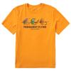 Life is Good Mens Crew Neck Crusher Lite T-Shirt (LIG Frequent Flyer - Desert Gold, Small) view 1