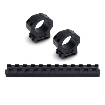 Monstrum Picatinny Rail Mount for Marlin 336/1894/1895 | 0 MOA | Precision Picatinny Scope Rings | 1 inch Diameter/High Profile | Bundle