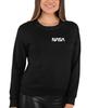 Go All Out Medium Black Men NASA Worm Logo Left Chest Sweatshirt Crewneck view 2