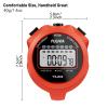 PULIVIA Sports Stopwatch Timer Single Lap Split Digital Stop Watch for Sports Kids Coaches Swimming Running, Red view 4