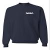 Go All Out Large Navy Blue Men NASA Worm Logo Left Chest Sweatshirt Crewneck view 1