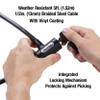 Master Lock 8364DCC Cable Bike Lock with Key, 5 ft. Long, Black view 3