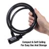 Master Lock 8364DCC Cable Bike Lock with Key, 5 ft. Long, Black view 4