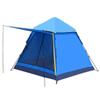 SMSOM Camping Tent 2-4 People, Waterproof and Windproof Family Tents, Portable Camping Tent with Carry Bag, Suitable for Camping, Outdoor & Travel (Color : Blue) view 1