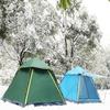 SMSOM Camping Tent 2-4 People, Waterproof and Windproof Family Tents, Portable Camping Tent with Carry Bag, Suitable for Camping, Outdoor & Travel (Color : Blue) view 2