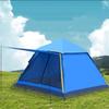 SMSOM Camping Tent 2-4 People, Waterproof and Windproof Family Tents, Portable Camping Tent with Carry Bag, Suitable for Camping, Outdoor & Travel (Color : Blue) view 3
