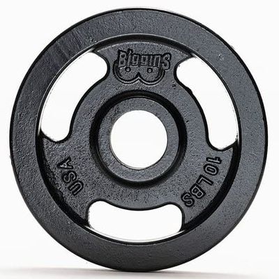 Biggins Machined Cast 1.0 Iron 10Lb Olympic Weight Plate Pair