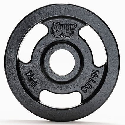 Biggins Machined Cast 1.0 Iron 10Lb Olympic Weight Plate Pair