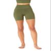 Anne Cole Women's High Waist Bike Short, Green, S view 1