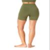 Anne Cole Women's High Waist Bike Short, Green, S view 2