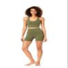 Anne Cole Women's High Waist Bike Short, Green, S view 4