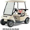 Huskey Golf Cart Front Rear Seat Covers for Club Car DS 2000.5-UP Models, Custom Fit, Black/Lime Green Diamond Stitching, Marine Grade Vinyl Material, Staple on view 3