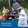 10lb Ice Bags with Drawstring- 100 Pack, Clear, Plastic Bag For Ice Storage, Leak Resistant for Camping, Coolers, Parties, & More view 4