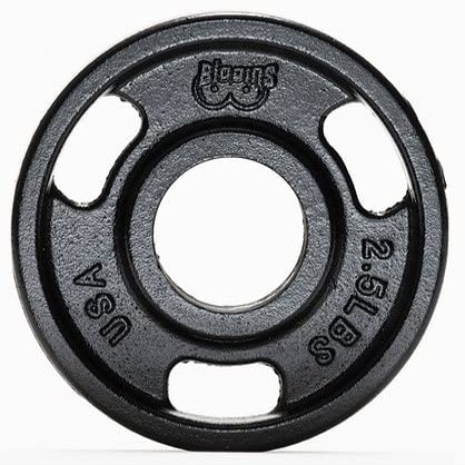 Biggins Machined Cast 1.0 Iron 2.5Lb Olympic Weight Plate Pair