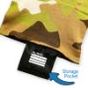 Tidal Wake TAG-IT  52" Pointed Nose Wake Surf & Wakeboard Sock with EZ Carry Handle & Built-in Name Tab  Personalize & Protect WakeSurf, Wake or Foil Boards - Brown & Green-Camo view 3