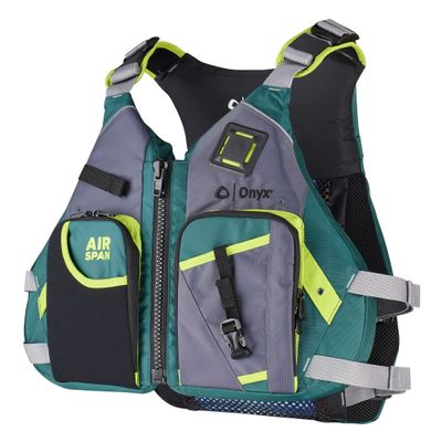Onyx Air Span Angler Life Jacket, Green, M/L