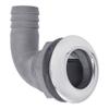 White Water 6655N-90-SCP 90 Degree Thru-Hull Scupper with Stainless Trim, 1-1/2" view 1