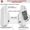Amberide Bodyguard 380 IWB Holster, Kydex-Boltaron Inside Waistband Holster for S&W Bodyguard 380 .380 Auto Pistol (Non-Laser Model), Secure Retention, 030 Adjustable Cant view 4