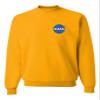 Go All Out 3X-Large Gold Mens NASA Blue Meatball Left Chest Logo Sweatshirt Crewneck view 1
