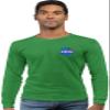 3X-Large Kelly Mens NASA Blue Meatball Left Chest Logo Long Sleeve T-Shirt view 2
